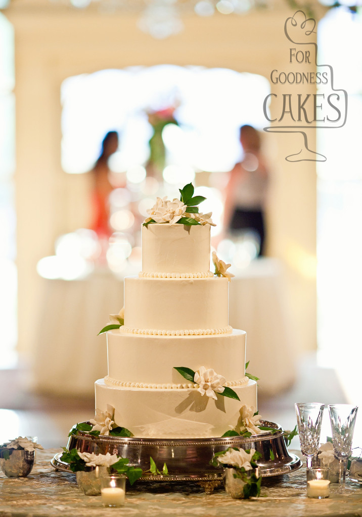CUNNINGHAM PHOTOARTISTS gardenia wedding cake For Goodness Cakes of